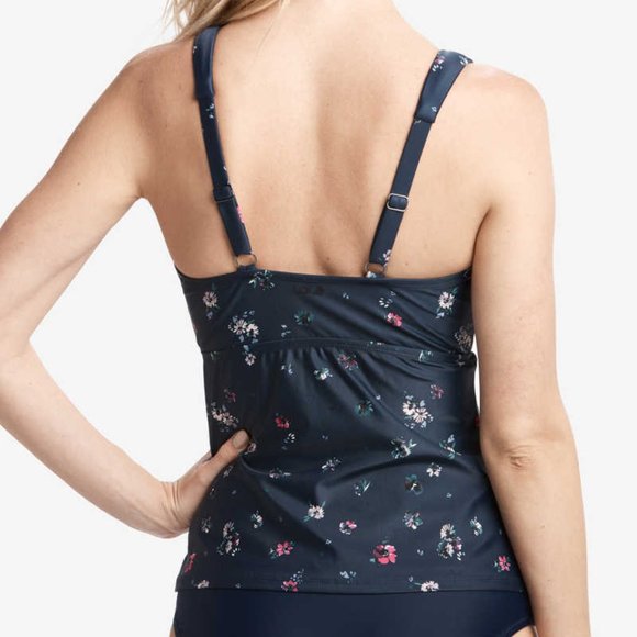Lole Azura Floral Swim Tankini Top Swimwear Women Medium Large D Cup New - Picture 2 of 15
